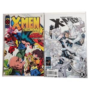 Marvel Comics X-Men Chronicles & Nation X Lot VG Pre-owned (1995, 2010)